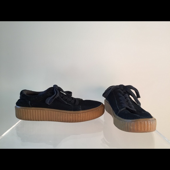 Holllly Creeper Platform Sneaker Black Suede - Picture 7 of 15